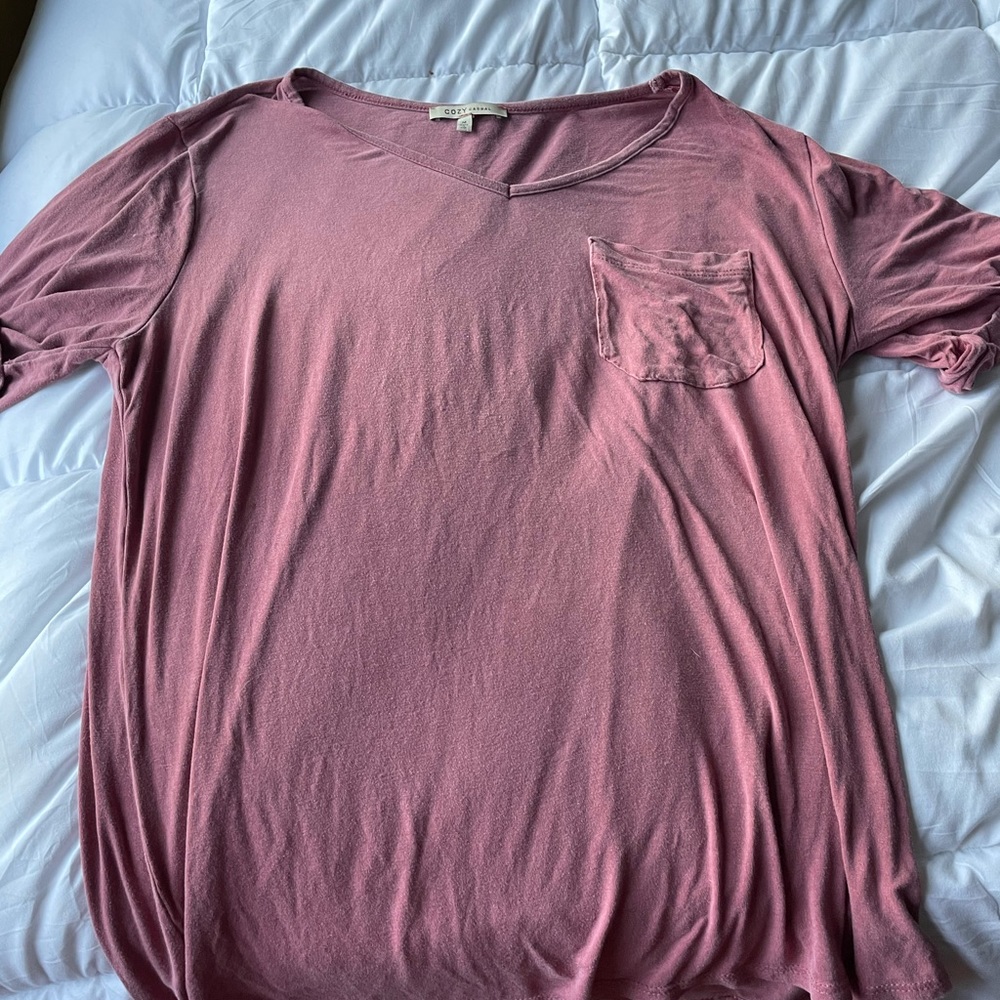 cozy casual tee